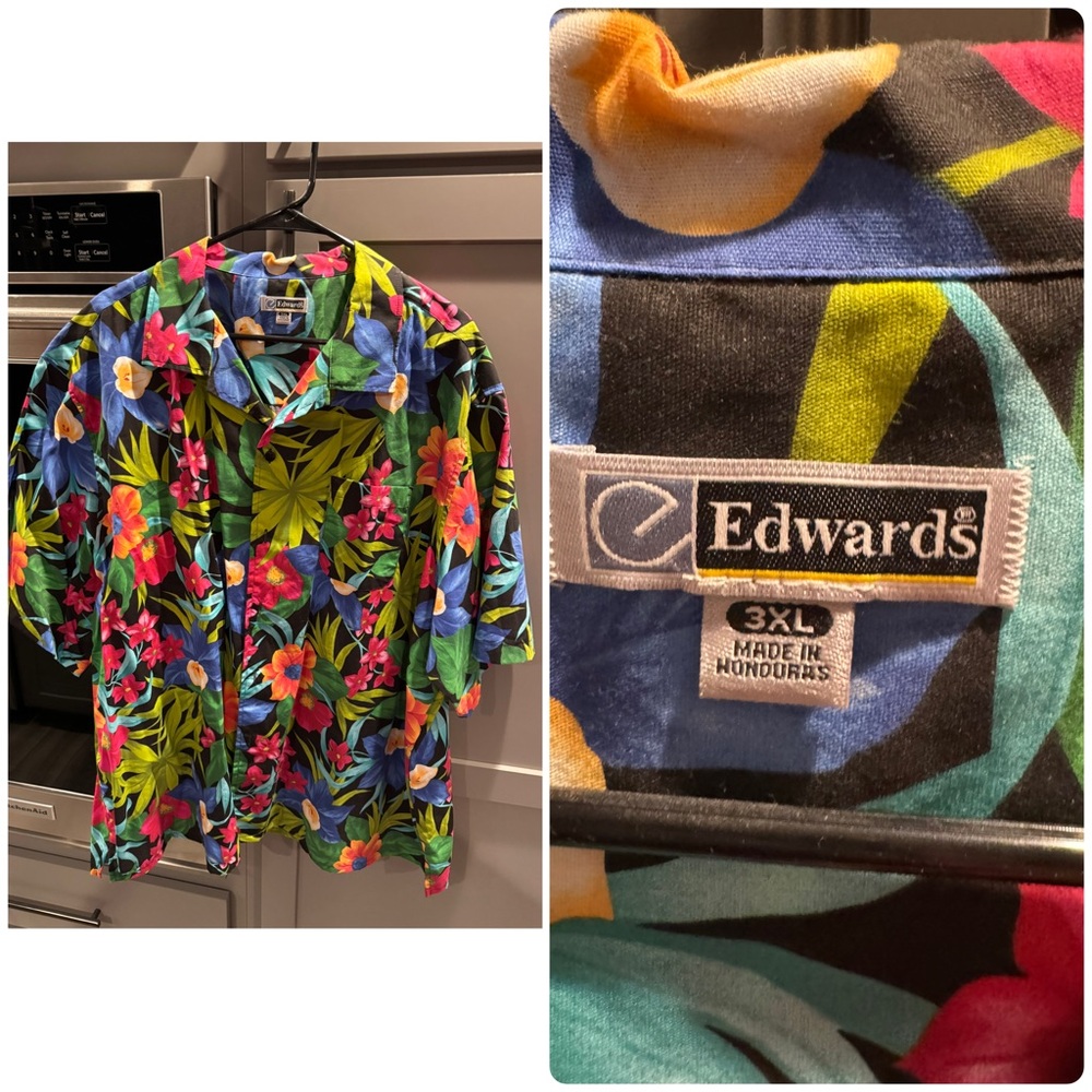 Men's Tropical Floral Shirt - Multicolor